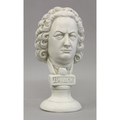 Bach Bust Small Fiberglass Indoor/Outdoor Garden - - T178 Bach Bust Small Fiberglass Indoor/Outdoor Garden - - T178