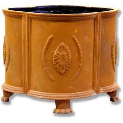 Footed Maya Pot-Sm. 12.5in. H(R) Fiberglass Indoor/Outdoor Garden -  - F60180