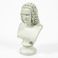 Bach Bust Medium 17in. Fiberglass Resin Indoor/Outdoor Garden Statue
