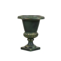 10 Smooth Urn 12.5in. High  (R) Fiberglass Resin Indoor/Outdoor Garden / Patio