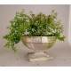 Sandy Banded Urn 13in. - Fiber Stone Resin - Indoor/Outdoor Statue -  - FS0109
