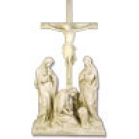 Jesus Is Crucified w/Cross Station #12 Lightweight Fiberglass Resin Outdoor Statue Jesus Is Crucified w/Cross Station #12 Lightweight Fiberglass Resin Outdoor Statue