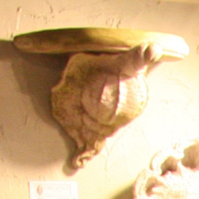 Conch Shell Bracket - Fiber Stone Resin - Indoor/Outdoor Garden Statue -  - FS8624