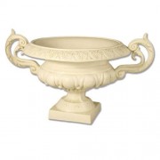 Emen Urn Large 12in. - Fiberglass Resin - Indoor/Outdoor Garden / Patio Statue