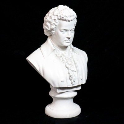 Mozart Bust Medium 17in. High - Fiberglass - Outdoor Statue -  - F121
