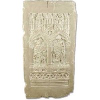 Gothic Door Panel 34in. Fiberglass Resin Indoor/Outdoor Garden