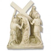 Jesus & Simon The Cyrene Station #5 Lightweight Fiberglass Resin Outdoor Statue