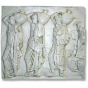 Urn Carrier Frieze - Fiberglass Resin - Indoor/Outdoor Garden Statue