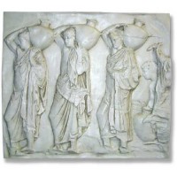 Urn Carrier Frieze - Fiberglass Resin - Indoor/Outdoor Garden Statue Urn Carrier Frieze - Fiberglass Resin - Indoor/Outdoor Garden Statue