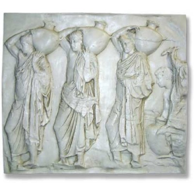 Urn Carrier Frieze - Fiberglass - Indoor/Outdoor Garden Statue - - F69501 Urn Carrier Frieze - Fiberglass - Indoor/Outdoor Garden Statue - - F69501