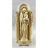 Blessed Virgin Shrine In Wall 46in. - Lightweight Fiberglass Resin - Niche for Statue