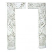 Door Panel Set L Shaped Fiberglass Resin Indoor/Outdoor Garden