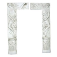 Door Panel Set L Shaped Fiberglass Resin Indoor/Outdoor Garden