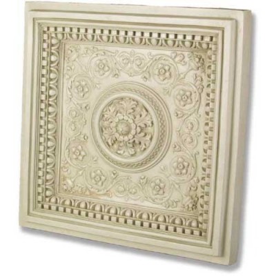 Coffered Ceiling Tile Square 26in. - Fiberglass - Statue - - F7656 Coffered Ceiling Tile Square 26in. - Fiberglass - Statue - - F7656