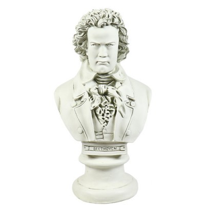 Beethoven Bust 17in. - Fiberglass - Indoor/Outdoor Garden Statue -  - F125