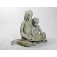 Brother and Sister Moment Fiberglass Resin Indoor/Outdoor Statuary