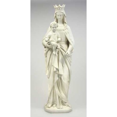 Madonna & Child Medieval 58in. - Fiberglass Resin - Outdoor Statue -  - F8529