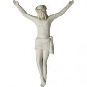 Medevil Large Corpus of Christ (Body Only) for Church Altar 23in. - Lightweight Fiberglass Resin