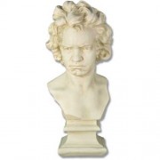 Beethoven Bust 26in. - Fiberglass Resin - Indoor/Outdoor Garden Statue