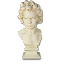 Beethoven Bust 26in. - Fiberglass Resin - Indoor/Outdoor Garden Statue
