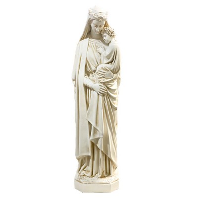 Queen Mary And Child 25in. High - Fiberglass - Outdoor Statue -  - F8443