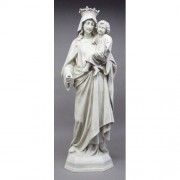 Queen Of Heaven 42in. Lightweight Fiberglass Resin Indoor/Outdoor Church Statuary