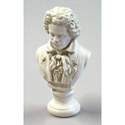 Beethoven Bust Sm 12in. Fiberglass Resin Indoor/Outdoor Garden