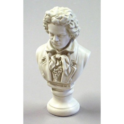 Beethoven Bust Sm 12in. Fiberglass Indoor/Outdoor Garden -  - T126