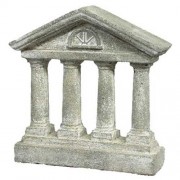 Roman Home Four Column 10in. - Fiberglass Resin - Outdoor Statue