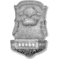 Jaimy Seashell Fountain 29in. Fiberglass Resin Outdoor Wall Mount Statue