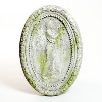 Plaque Of Flora 34in. Fiberglass Resin Indoor/Outdoor