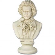 Beethoven Bust - 21in. - Fiberglass Resin - Indoor/Outdoor Statue