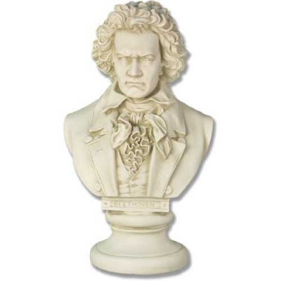 Beethoven Bust - 21in. - Fiberglass - Indoor/Outdoor Statue -  - F7342