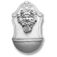 Bacchus Font / Fountain Fiberglass Resin Indoor/Outdoor Wall Mount Statue