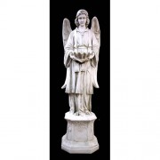 Angels Offering 61in. Lightweight Fiberglass Resin Indoor/Outdoor Church Statuary