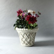 Lattice Pot Small 10" Fiberglass Resin Indoor/Outdoor Garden / Patio Statue Lattice Pot Small 10" Fiberglass Resin Indoor/Outdoor Garden / Patio Statue