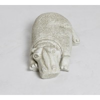 Hippo Baby 3in. - Fiberglass Resin - Indoor/Outdoor Statue/Sculpture