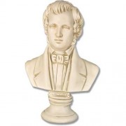 Frederic Chopin Bust Medium 16in. - Fiberglass Resin - Indoor/Outdoor Statue