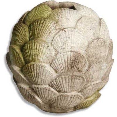 Clam Shell Vase 17in. Fiber Stone Resin Indoor/Outdoor Garden Statue -  - FS8415