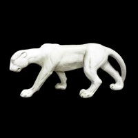 Cougar Stalking 24in. (Panther) - Fiberglass Resin - Outdoor Statue