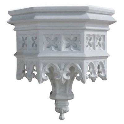 Gothic Flint Bracket - Fiberglass - Indoor/Outdoor Garden Statue - - F8625 Gothic Flint Bracket - Fiberglass - Indoor/Outdoor Garden Statue - - F8625