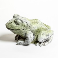 Frog small Fiber Stone Indoor/Outdoor Garden Statue