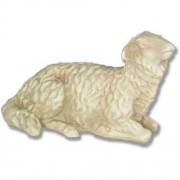 Baby Sheep For Nativity 6in. High Lightweight Fiberglass Resin In/Outdoor Statue