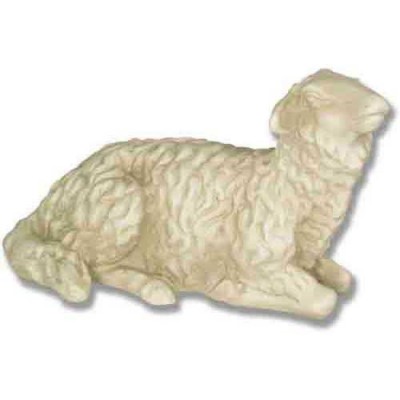 Baby Sheep For Nativity 6in. High Fiberglass In/Outdoor Statue -  - F7175