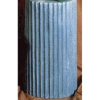 Fluted Shaft 28in. - Fiberglass Resin - Indoor/Outdoor Garden Statue