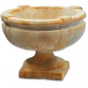 Smooth Strap Urn 15in. Fiberglass Resin Indoor/Outdoor Garden / Patio
