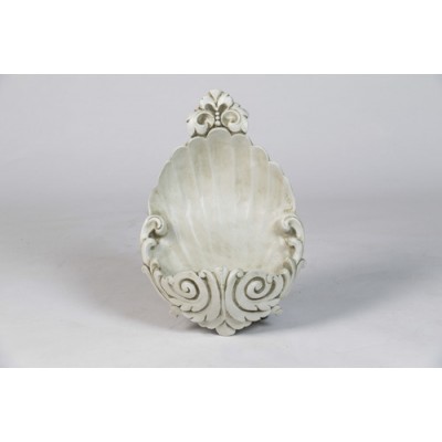 Scalloped Planter Sconce 18in. Fiberglass Indoor/Outdoor Garden -  - F8416