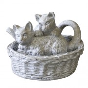 Kittens At Play 8in. - Fiberglass Resin - Indoor/Outdoor Statue