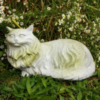 Fluffy Cat - Fiberglass Resin - Indoor/Outdoor Statue/Sculpture