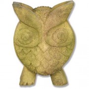 Owl Planter 8"H Fiber Stone Indoor/Outdoor Garden Statue